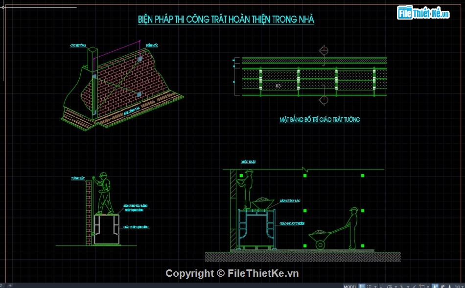 Biện pháp thi trạm bơm,File cad biện pháp thi công,BPTC Trạm bơm,cad trạm bơm yên hậu